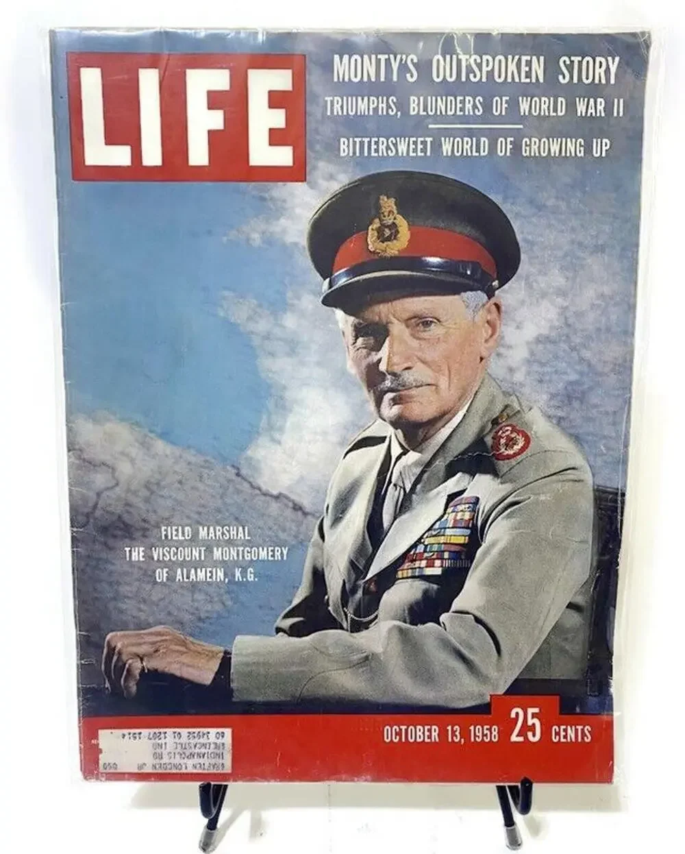 LIFE Magazine October 13 1958 Field Marshal Montgomery WWII Cover Story